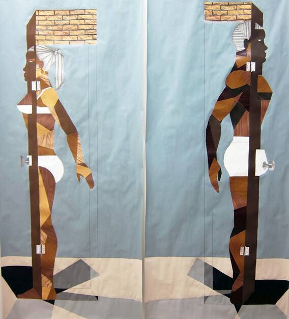 Human Structure Casting Shadows pair