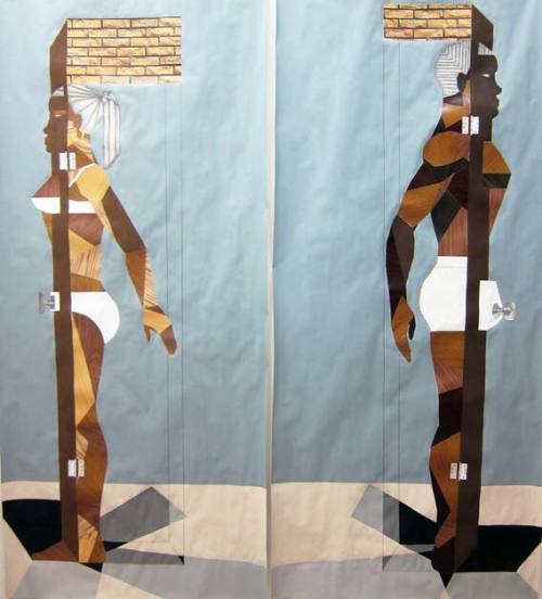 Human Structure Casting Shadows pair