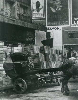 Loaded wagon, les Halles in the early morning, Paris