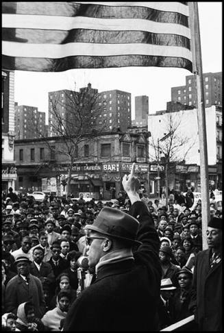 Malcolm X Gives Speech at Rally, Harlem, New York, New York, 1963