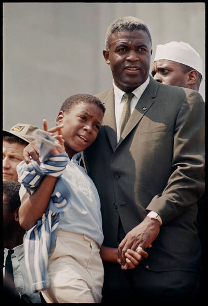 Untitled, Washington., D.C., 1963 (Jackie Robinson and his son David)