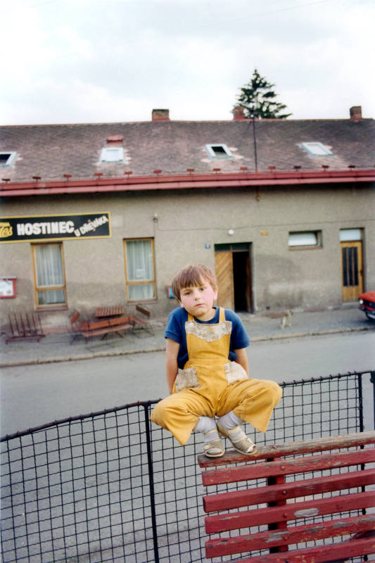 Untitled (Pavla on a Fence)