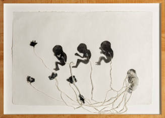 Untitled (Four Fetuses with Flowers)