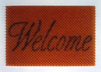 Doormat: Welcome (amber)